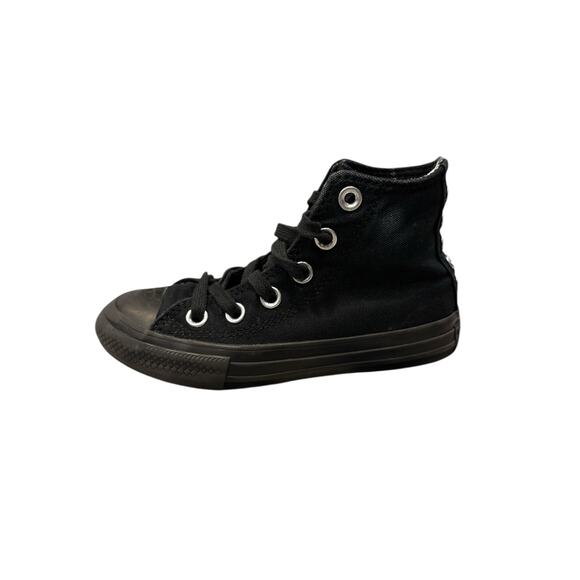 Converse black canvas high tops youth size 11 - Picture 3 of 7
